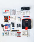 Motorcycle first aid kit with CAT tourniquet contents
