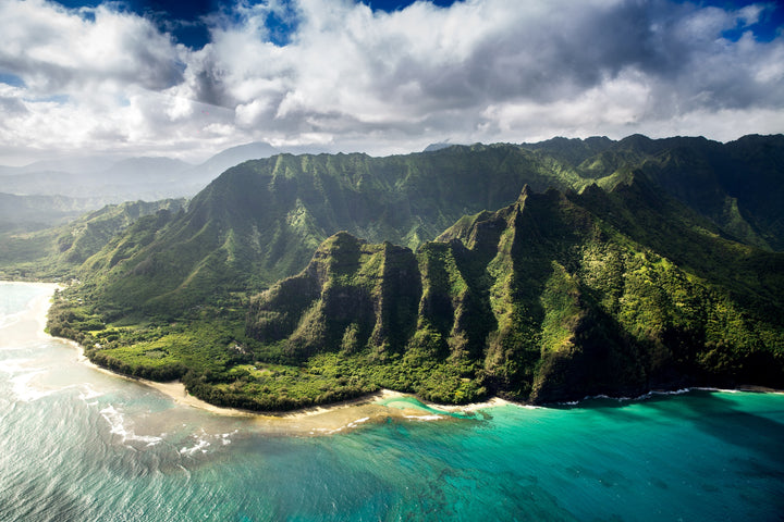 hawaiian islands and coastline
