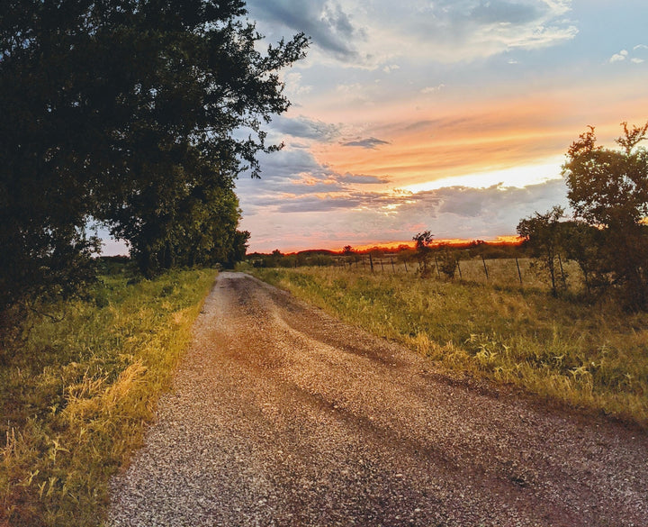 country road in texas