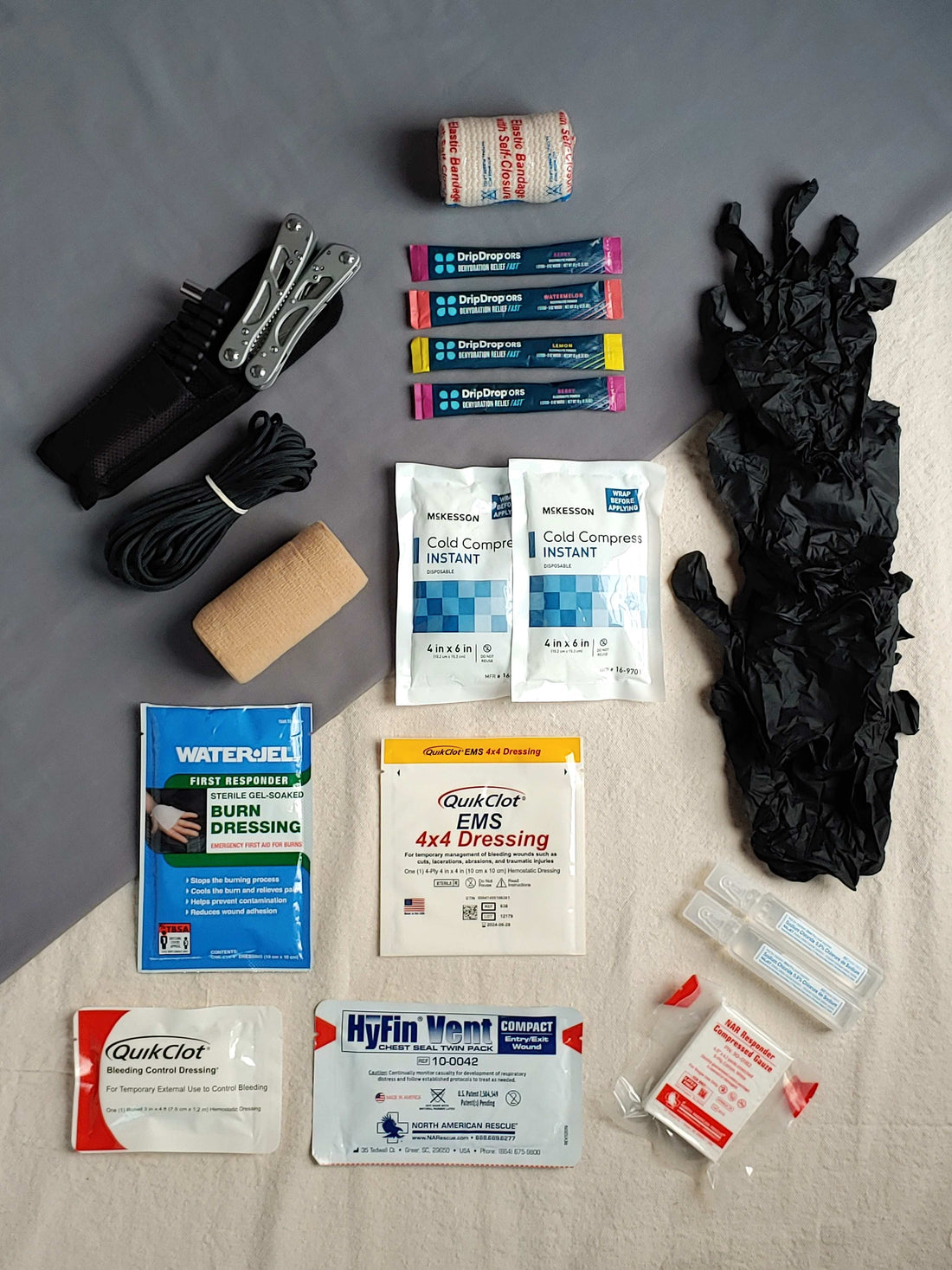 Advanced first aid kit contents pouch 3