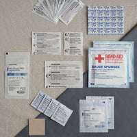 Bandage plus refill pack with bandages BZK wipes and gauze