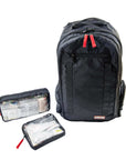 Base first aid kit backpack with pouches out
