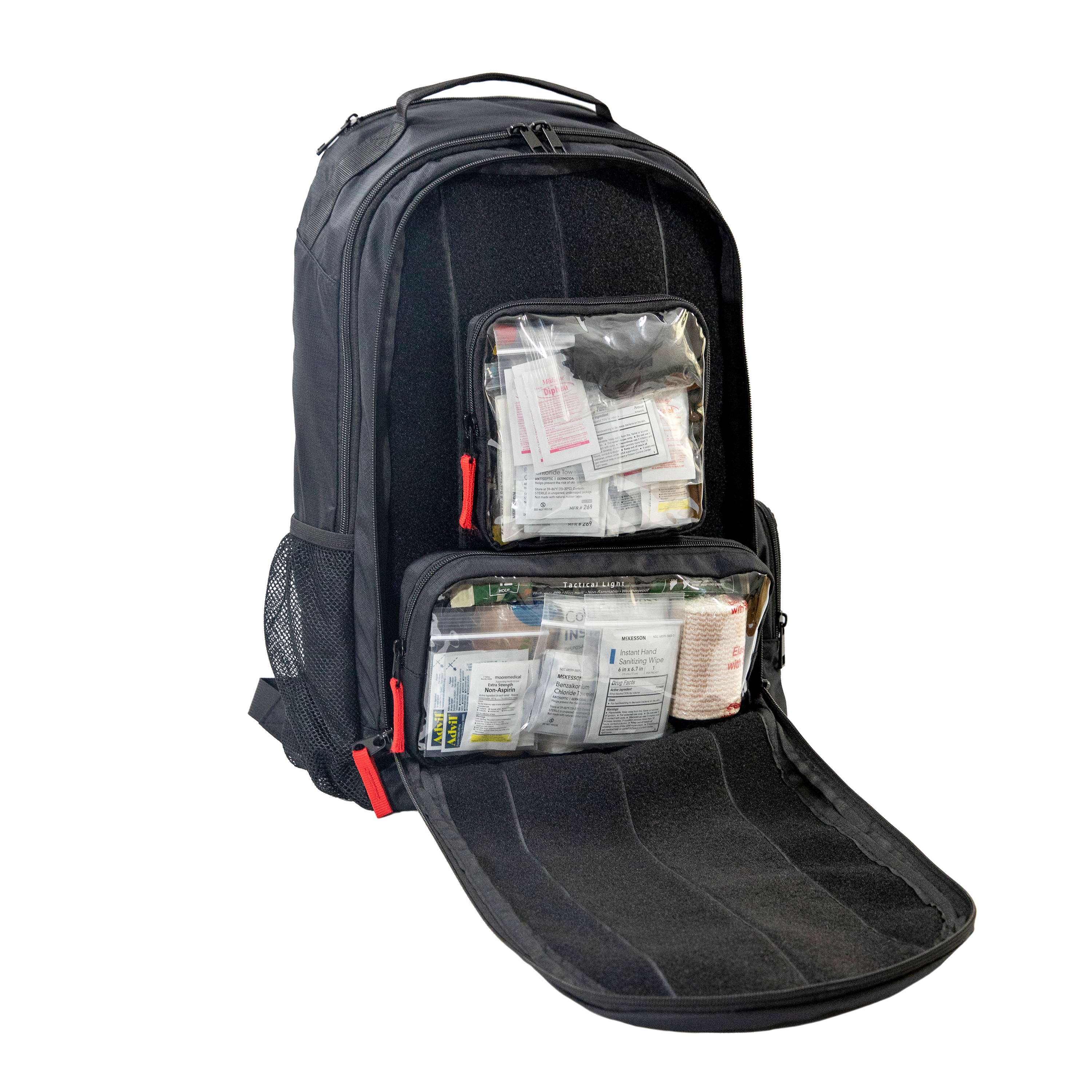 Base first aid kit backpack open