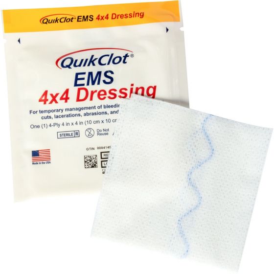 QuikClot 4x4 Gauze